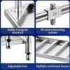 Stainless Steel Worktable with 3 Layer