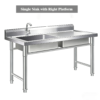 Single Bowl Sink with Splashback