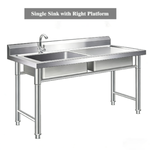 Single Bowl Sink with Splashback