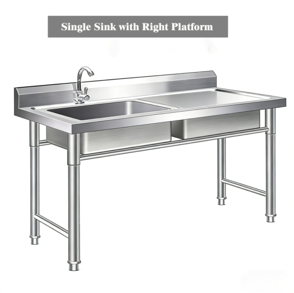 Single Bowl Sink with Splashback