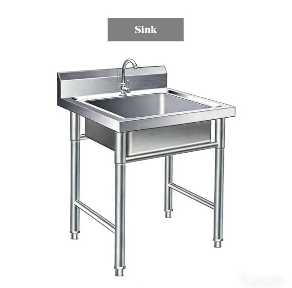 Single Star Sink with Splashback