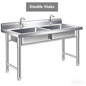 Double Sink with Splashback