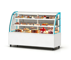 Customized Stainless Steel Cake Arc Display Cabinet | Available in Various Sizes