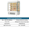 WORWHEAT vertical cake display case, commercial refrigerated showcase for bakeries and cafes