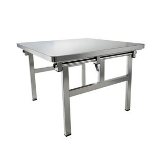 Stainless steel foldable square table