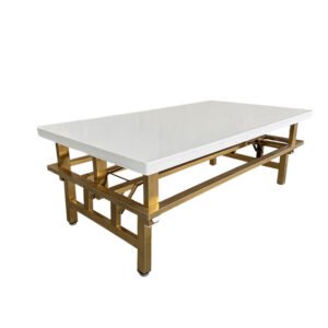 Titanium-plated Marble Table