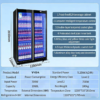 Commercial Beverage Cooler 690-1650L | Double/Triple Door Upright Refrigerator | Frost-Free, Adjustable Shelves, LED Lighting, Digital Temperature Control | Stainless Steel & Tempered Glass Display Cabinet for Wine & Drinks